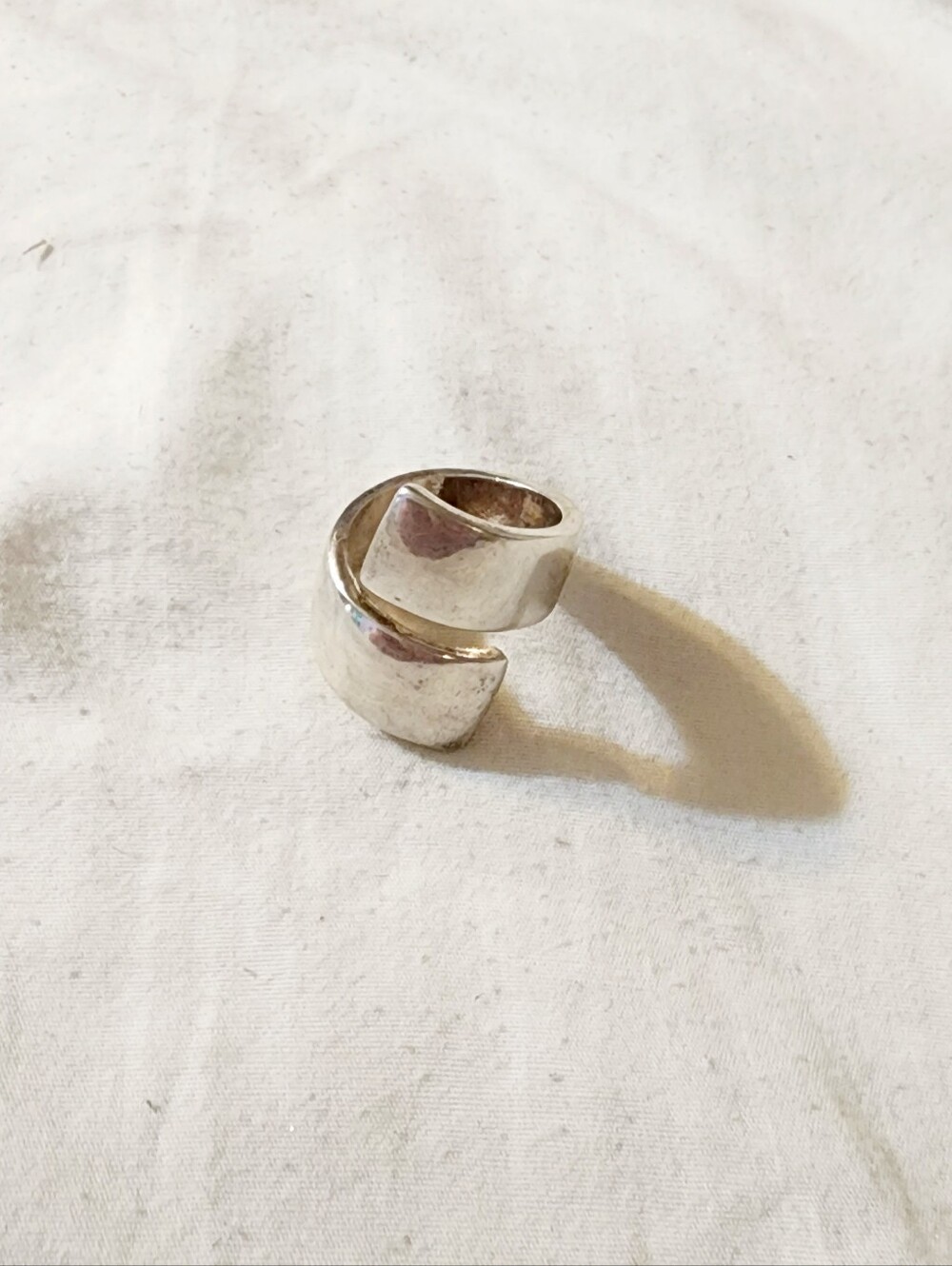 Silver Open Wrap Band Ring
